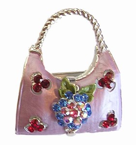 Large Purple Flower Handbag