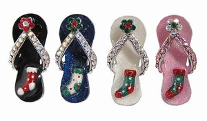 6 Pieces - Christmas Stocking Pendants