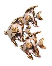Silver & Gold Fish Pin