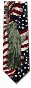 Statue of Liberty on Flag