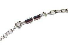 Silver magnetic necklace extender