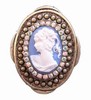 Cameo Hobnail Blue